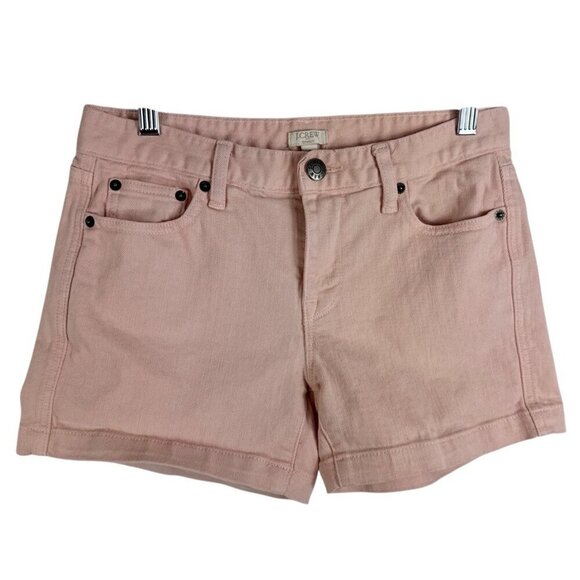 J.CREW Pants - J.Crew Women's 0 Stretch Denim Shorts Pink Inseam 4"